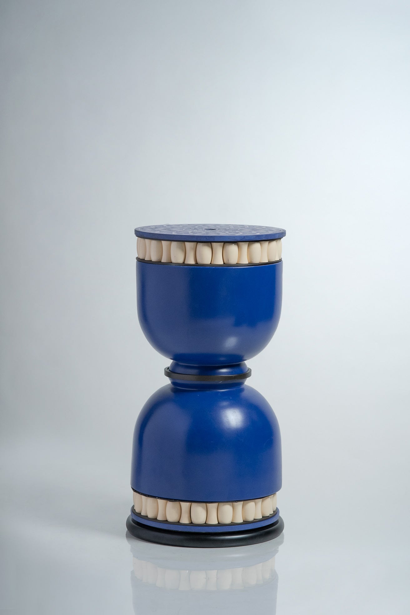 JAIPUR BLUE POTTERY + CHANNAPATNA BEAD STAMBH