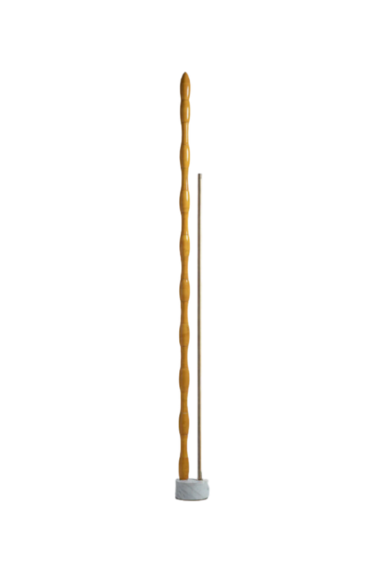 CHANNAPATNA FLOOR LAMP STAMBH - YELLOW